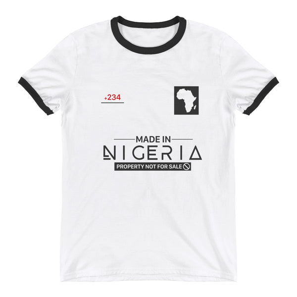 Made in Nigeria Ringer T-Shirt - Culture Curator 101