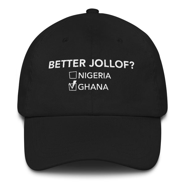Ghana vs Nigeria Jollof v1 hat - Culture Curator 101